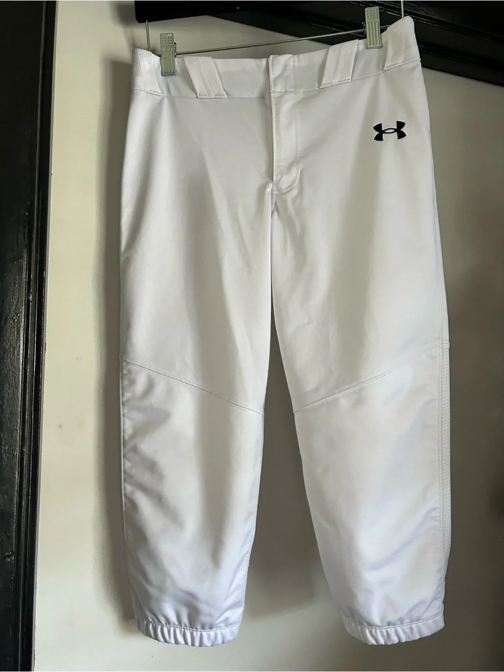 Under Armour Youth White Performance Baseball Pants - Picture 1 of 3